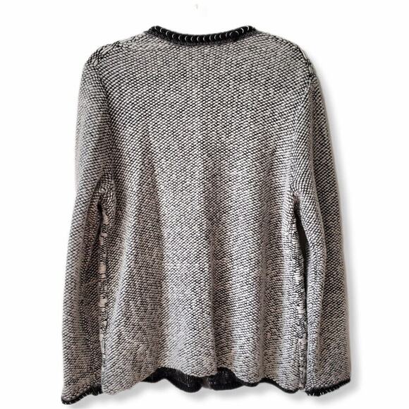 Women Gray Soft Chunky Cardigan Sweater XL Neutral Cozy Career Casual Warm - Picture 2 of 11